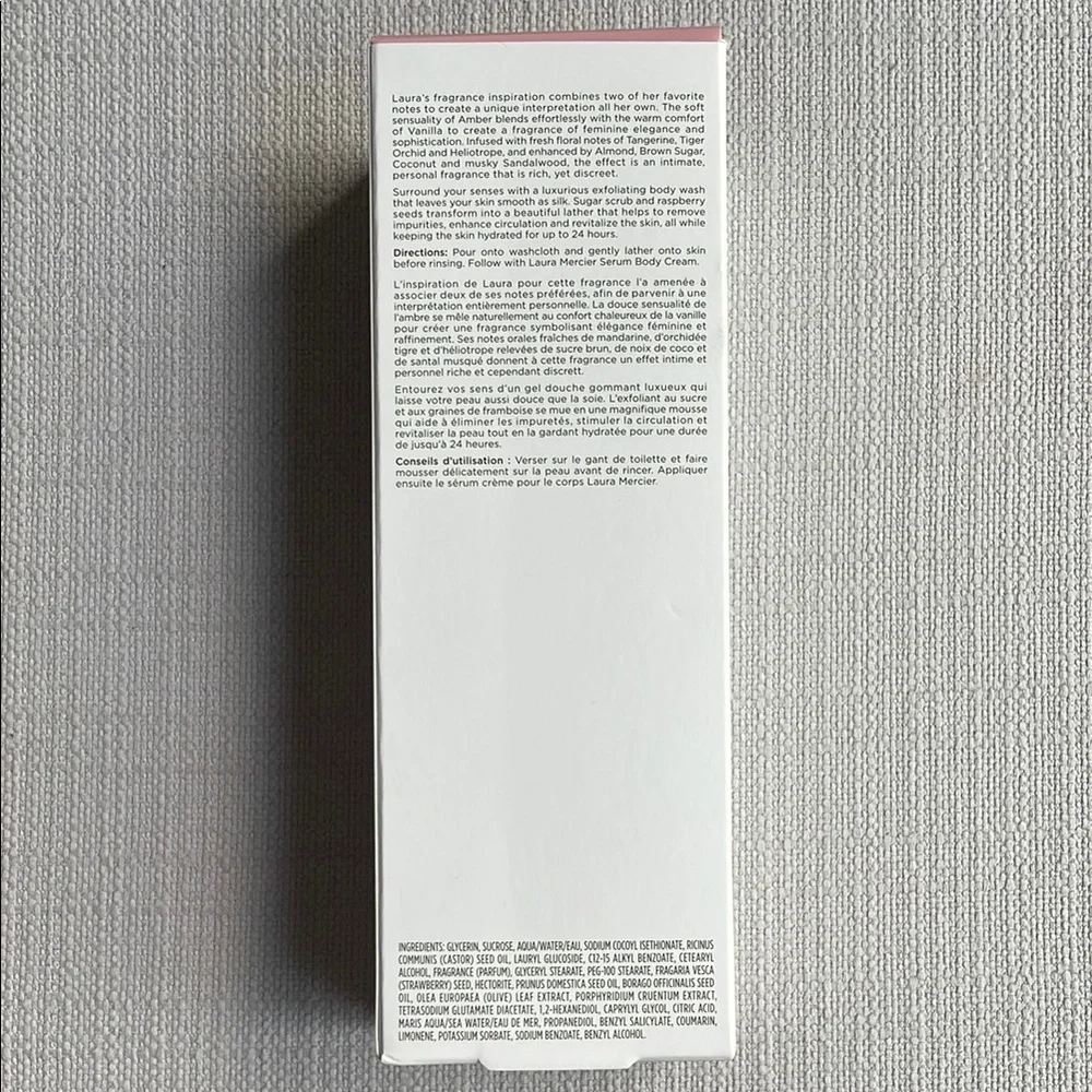 Laura Mercier Ambre Vanille Exfoliating Body Wash 7.5 oz.